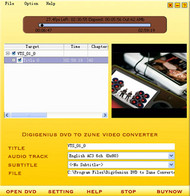 DigiGenius DVD to Zune Converter screenshot